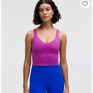 Vibrant purple lulu align tank